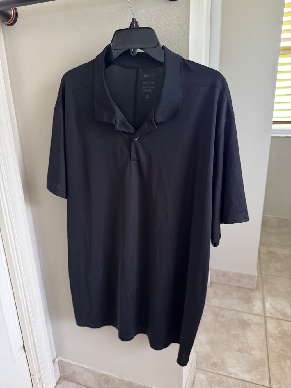 Nike Dri-Fit Men’s Black Short-Sleeve Polo